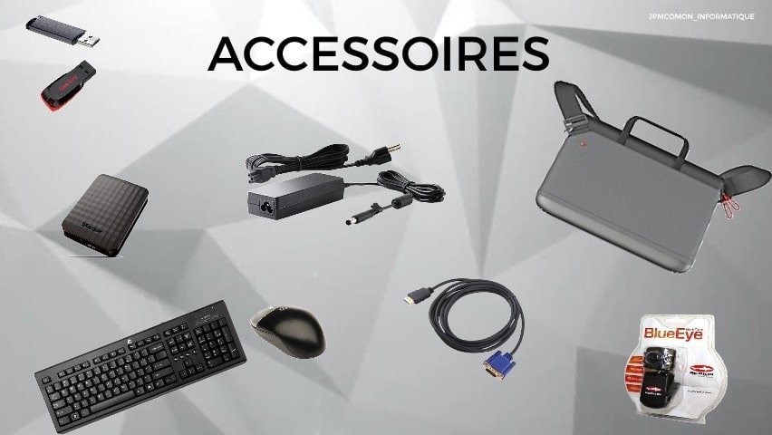 Accessoires, Jpmcomon, Saint brieuc, clavier, souris, hdmi, saccoche, alimentation pc portable