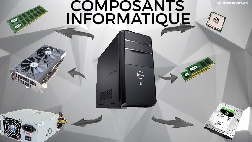 Composants informatique, composants, informatique, Jpmcomon, ram, cartes graphiques, alimentation, carte mère, saint brieuc